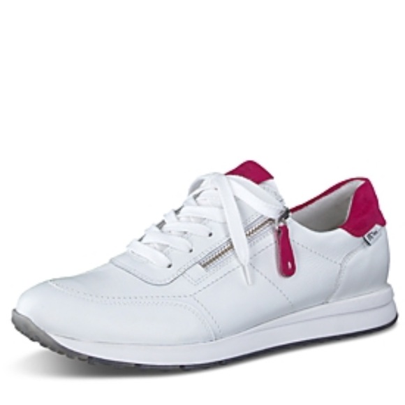 New Paul Green Lux Waterproof Golf Sneaker in White Pink Size 10
